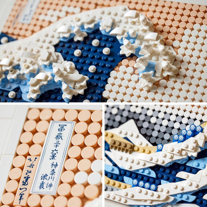 LEGO 31208 Art Hokusai – The Great Wave Building Kit (1,810 Pieces) | Japanese Wall Art Display Set for Adults
