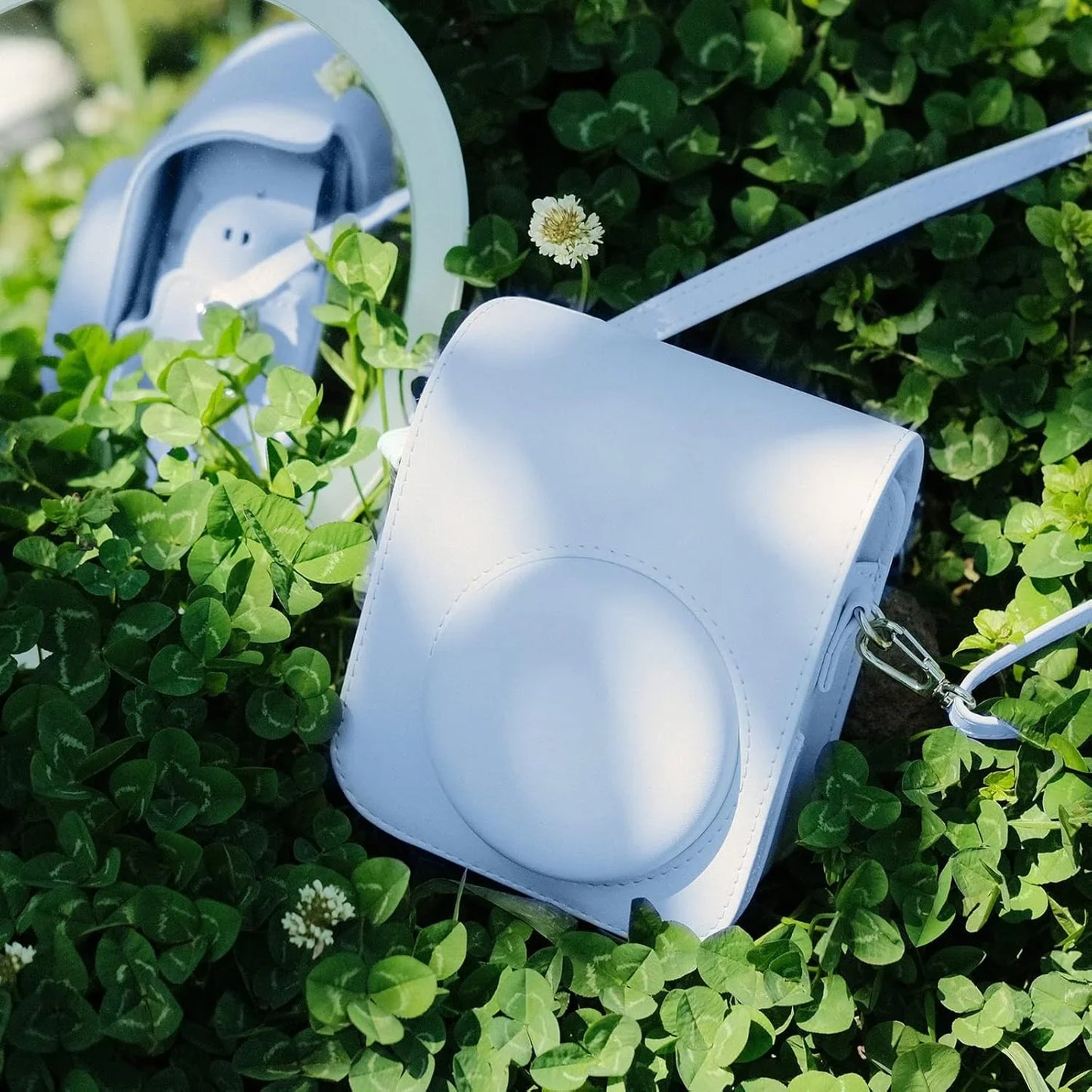 Pop & Snap in Style – Mini 12 Camera Case with Strap (Perfect Fit for Instax Mini 12) - Pastel Blue - Jaiman Toys