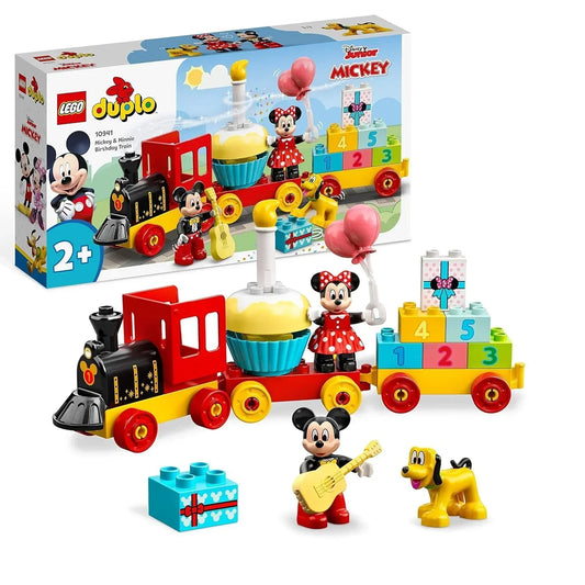 LEGO DUPLO ǀ Disney Mickey &amp; Minnie Birthday Train 10941 Building Toy (22 Pieces) - Jaiman Toys