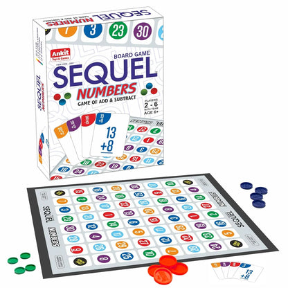 Ankit Toys Sequel Board Game – Strategy & Number Game for Kids & Families