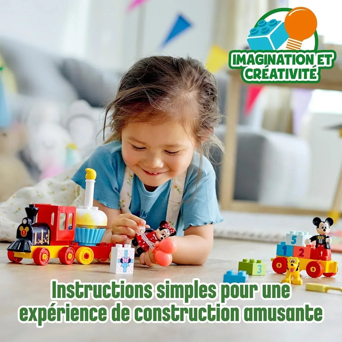 LEGO DUPLO ǀ Disney Mickey &amp; Minnie Birthday Train 10941 Building Toy (22 Pieces) - Jaiman Toys