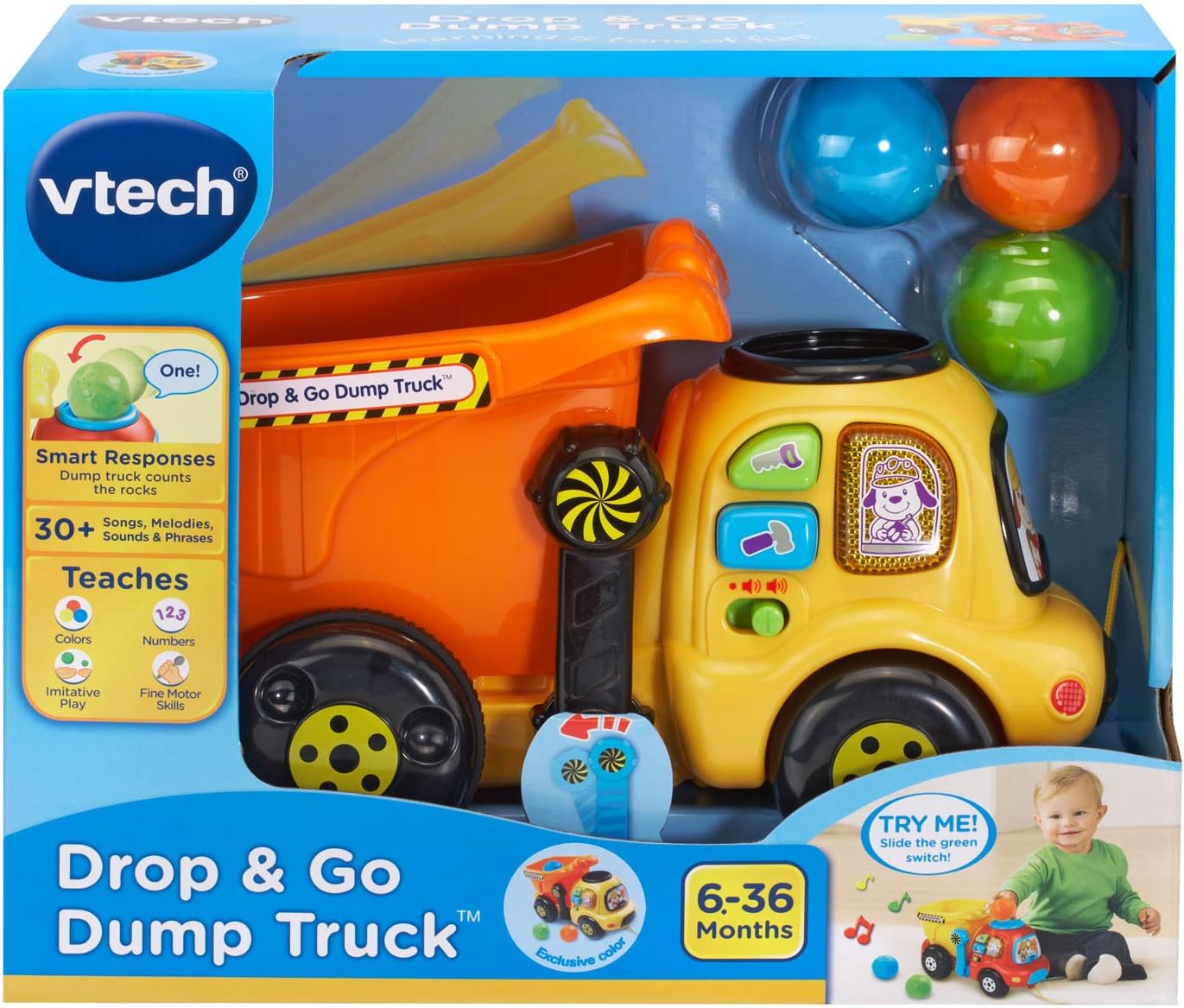 VTech Drop and Go Dump Truck - 6 to 36Months