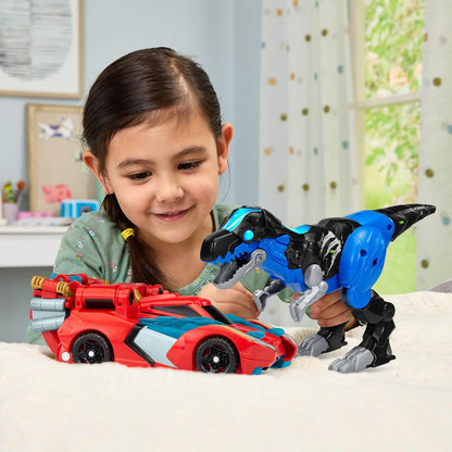VTech Switch & Go Boost Thunder the T-Rex | 2-in-1 Transforming T-Rex, Race Car & Powerful Dragon | Lights, Sounds & Interactive Dinosaur Toy for Kids 4+ Years