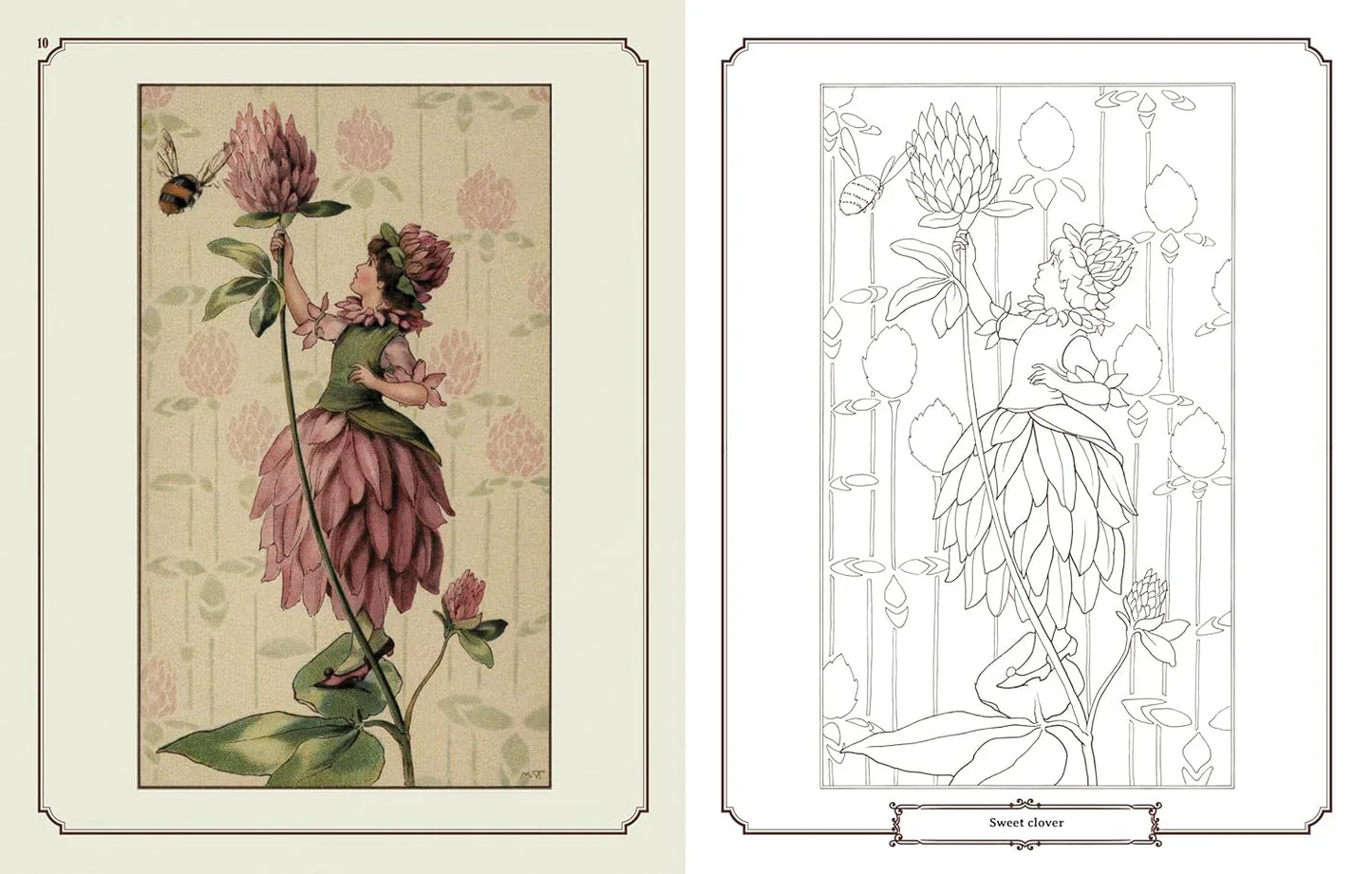 Enchanting Fairies Colouring Kit – 64-Page Book, 6 Frameable Prints & 10 Pencils - Jaiman Toys