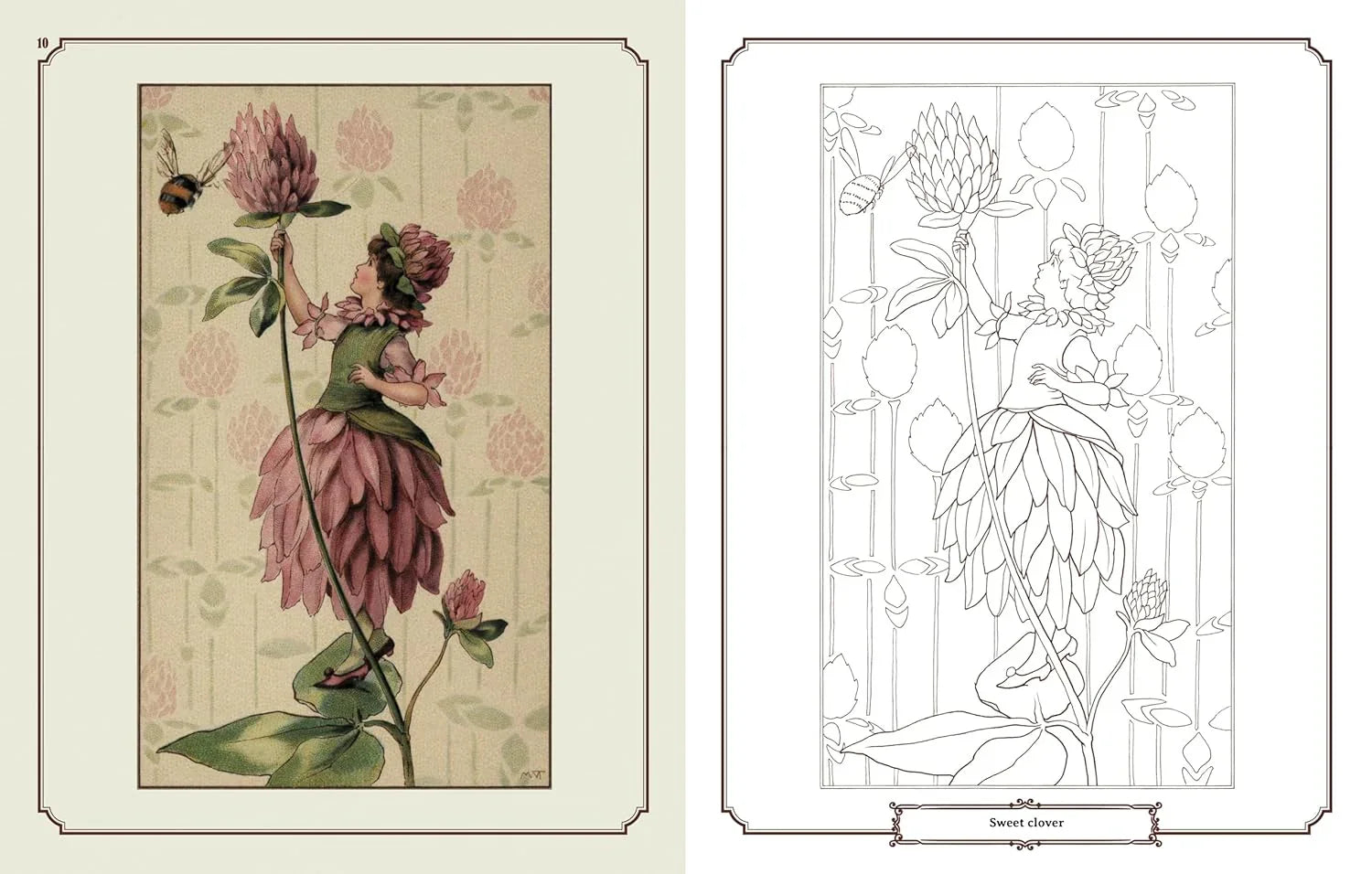 Enchanting Fairies Colouring Kit – 64-Page Book, 6 Frameable Prints & 10 Pencils - Jaiman Toys