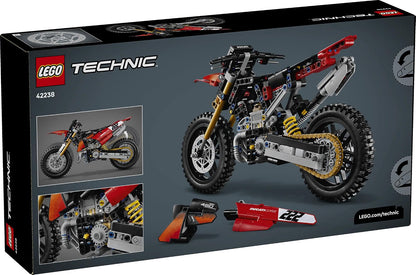 LEGO 42238 Technic Ducati Desmo450 MX Factory Motorcycle – 457-Piece Motocross Bike Building Set, Ages 10+