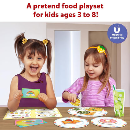 Skillmatics Pretend Play Playset - Restaurant Playset, 30+ Magnetic Food Items for Child's Play, Restaurant Toys, Back-to-School Kitchen Accessories, Gifts for Kids, Toddlers, Ages 3, 4, 5, 6, 7, 8