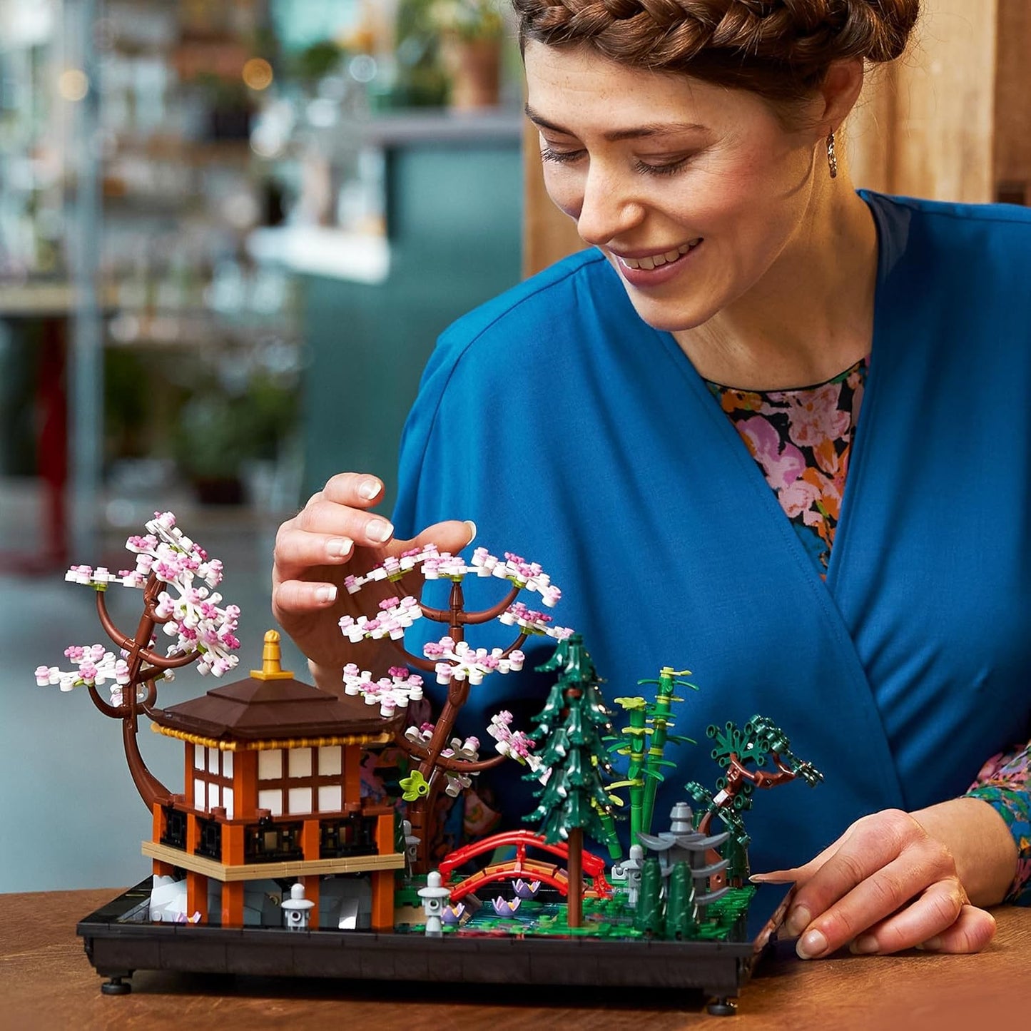LEGO Icons Tranquil Garden 10315 Creative Building Set, A Gift Idea for Adult Fans of Japanese Zen Gardens and Meditation, Build-and-Display This Home Decor Set for The Home or Office