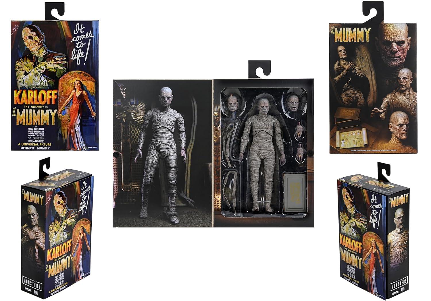 NECA Universal Monsters The Mummy 7" Ultimate Action Figure (Color) - Jaiman Toys