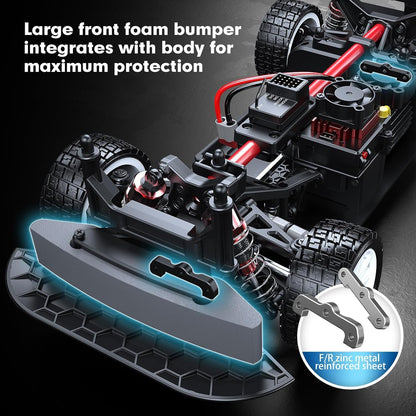 MJX 14303 Brushless RC Car – 1:14 4WD Rally & Drift Truck, 60 km/h High Speed RC Car for Adults, 1/14 Scale 4x4 Off Road RC Truck for Adults, 2.4GHz Remote Control Electric Powered Drift Car