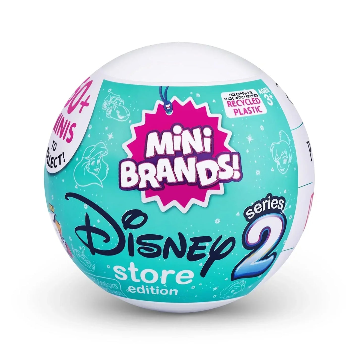 Zuru Mini Brands Disney Store Edition Series 2 Miniature Toy Product Blind Capsule - Contains 5 Miniature Figures - Jaiman Toys