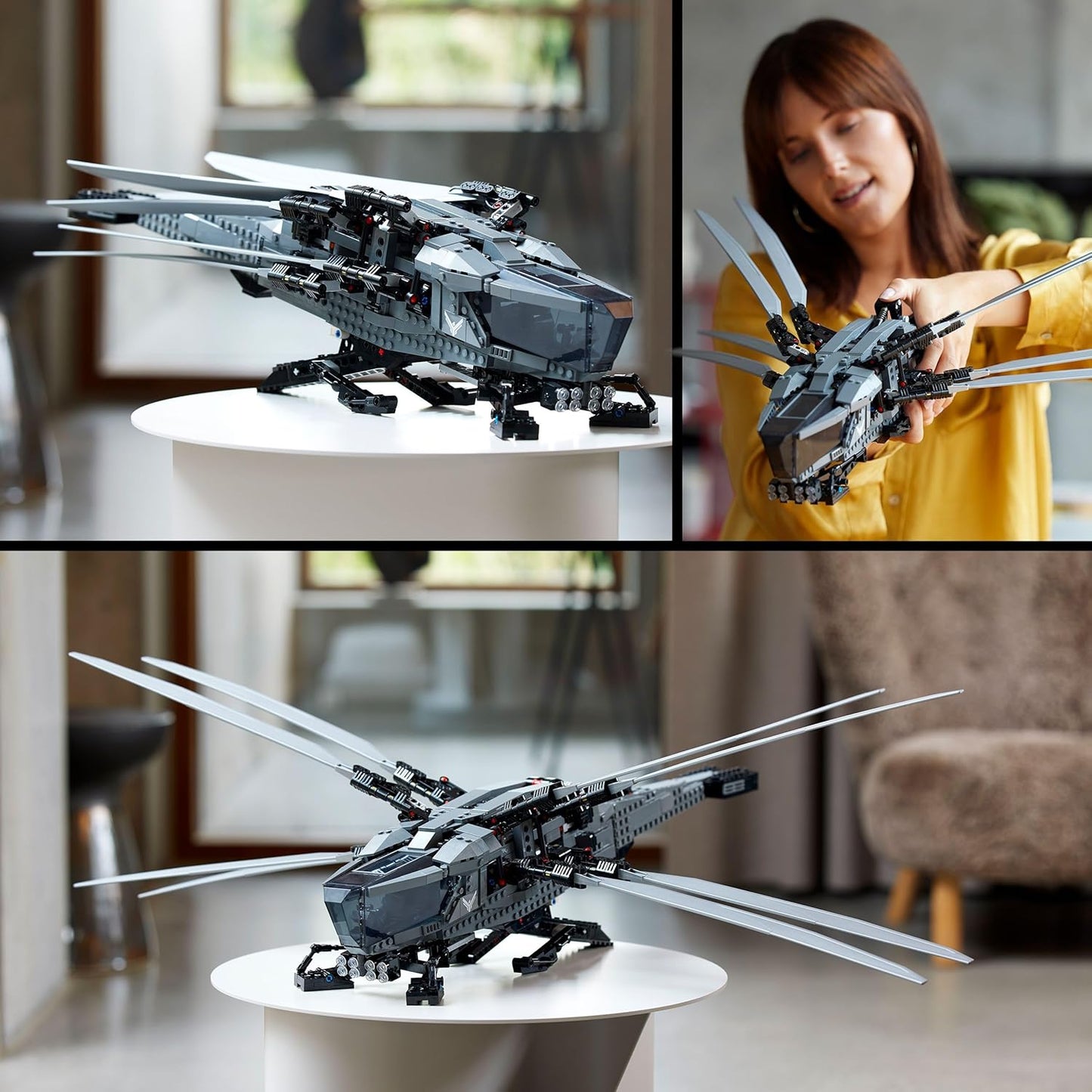LEGO Icons Dune Atreides Royal Ornithopter 10327, Collectible Dune Inspired Model for Build and Display, Adult Gift Idea for Sci-Fi Movie Fans, 8 Dune Minifigures