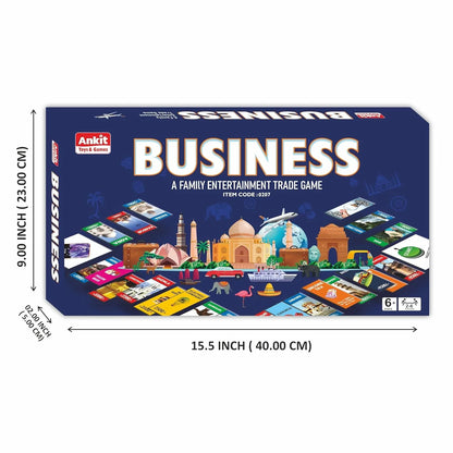Ankit Toys Business Board Game – 38×38 cm Indian Real Estate Strategy Game for Kids & Families