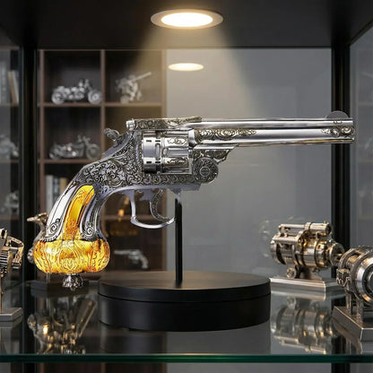 Piececool 3D Metal Puzzle Revolver Model Kit – 90 Pieces – Difficulty Level 3 – Stainless Steel DIY Display Model- Age 16+