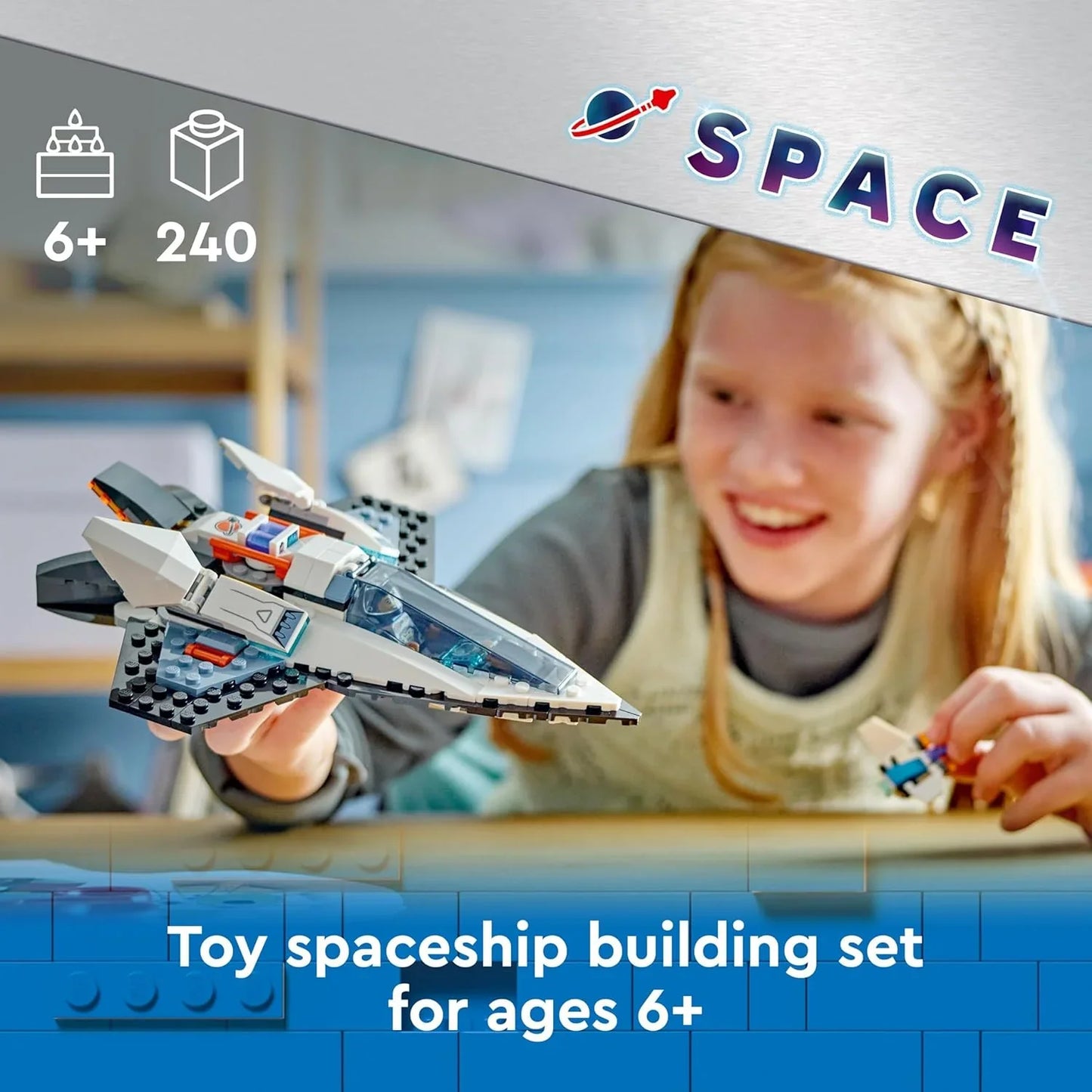 LEGO 60430 City Interstellar Spaceship Toy Playset (240 Pieces)