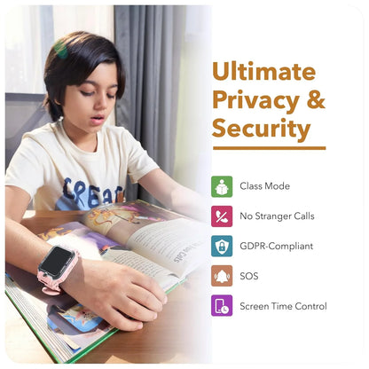 imoo Kids Watch Phone Z7 [4G Cellular + GPS + Health], 4G Smartwatch, HD Video & Voice Call, GPS Enabled with 14 Days Historical Track, Kids Emotion. - Jaiman Toys