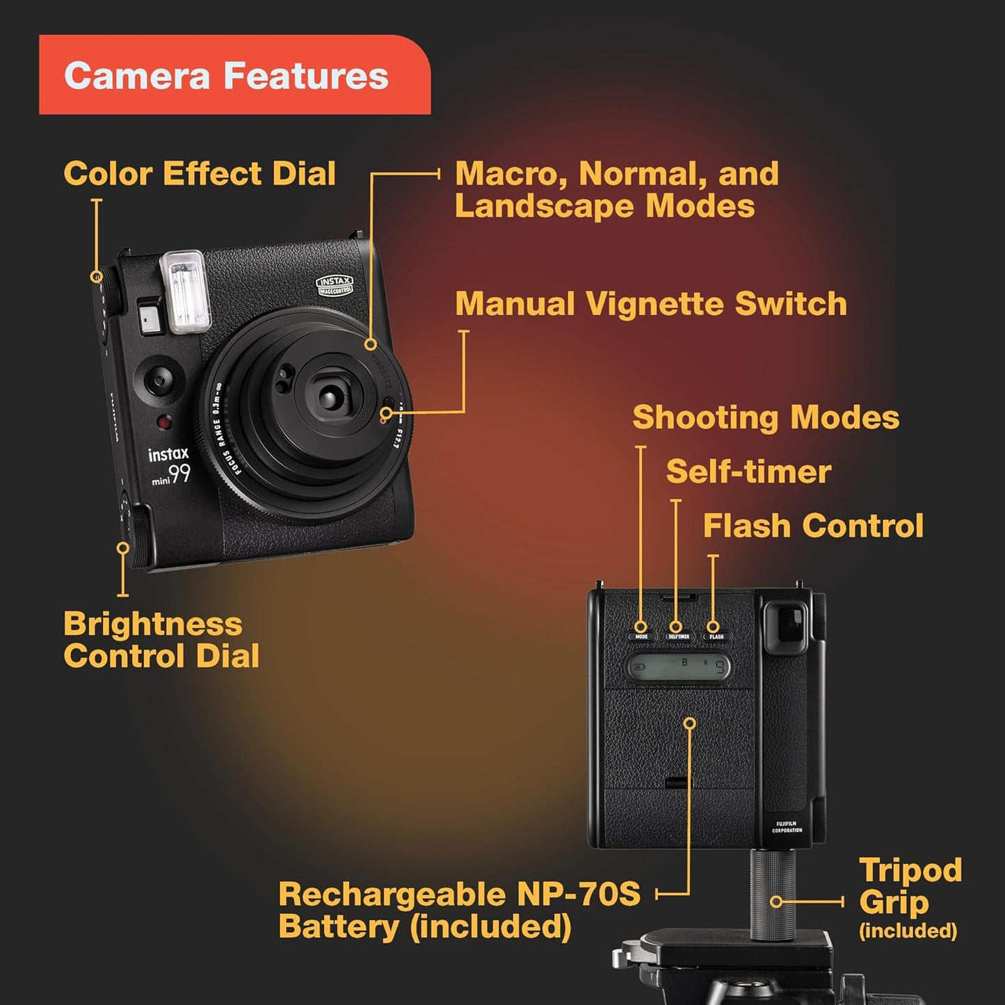 Fujifilm Instax Mini 99 Instant Camera – Premium Instant Photography with Artistic Control