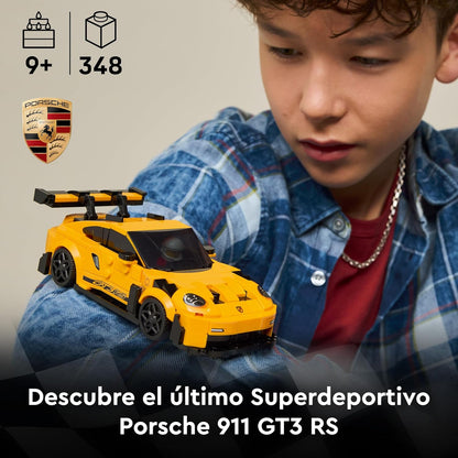 LEGO 77239  Speed Champions Porsche 911GT3RS  348Piece Super Car with Driver Minifigure (Ages9+)
