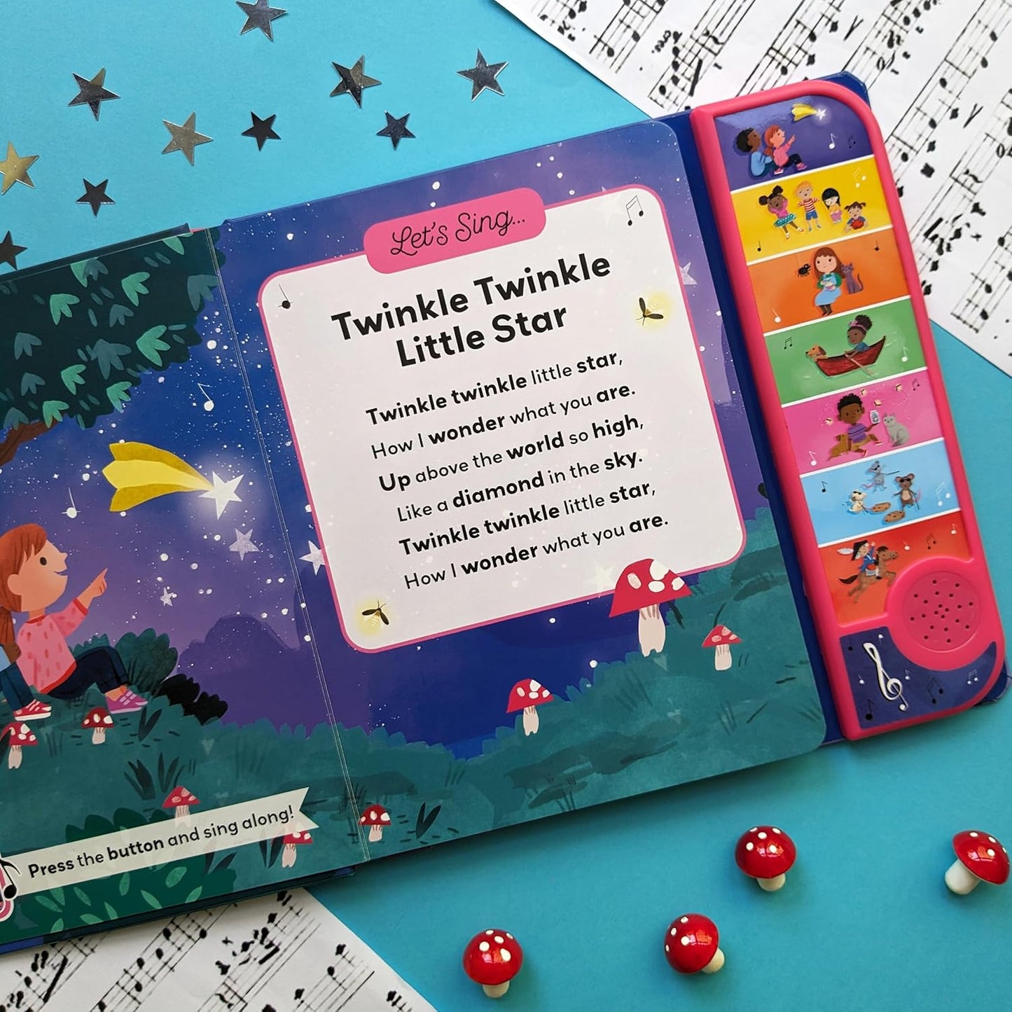 North Parade Let’s Sing: Twinkle Twinkle Little Star & Other Fun Songs Sound Book for Kids | Interactive Musical Nursery Rhymes Book