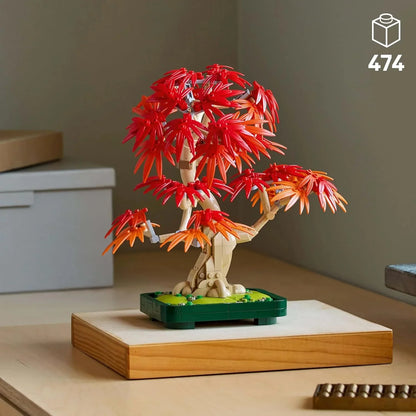 LEGO 10348 Botanicals Japanese Red Maple Bonsai Tree Building Set (474 Pieces)