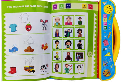 Study Book Intellectual Learning – Interactive Educational Toy for Kids 4+ with Phonics, Letters, Numbers & Animals