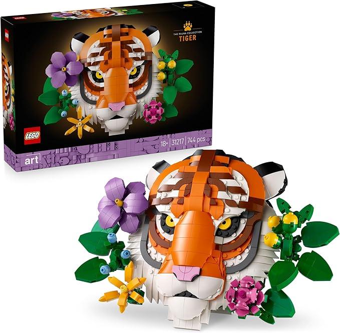 LEGO 31217 Art The Fauna Collection Tiger Building Set (744 Pieces) - Jaiman Toys