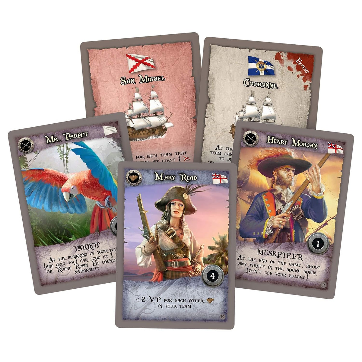 Pendragon 15 Men Pirate Strategy Board Game | Bluffing, Bidding & Hidden Roles | 2-5 Players | 45-60 Minutes | Ages 14+
