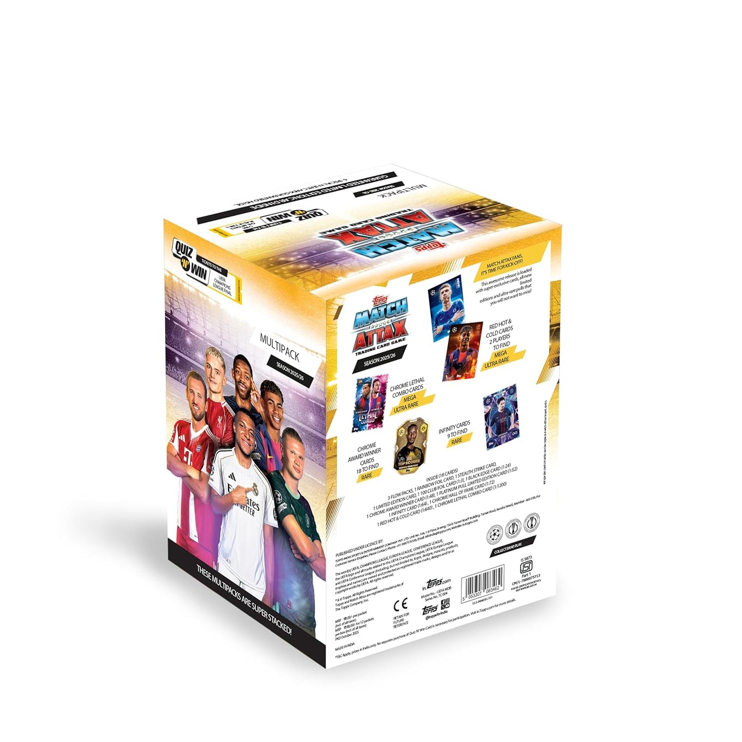 Topps UEFA Champions League Match Attax 2025-26 Trading and Collectible Card Game (Multipack of 12)