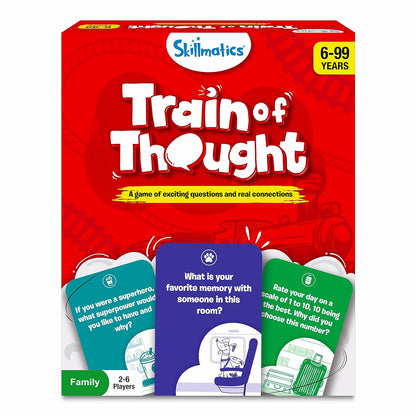 Skillmatics Card Game - Train of Thought, Fun for Family Game Night, Educational Toys, Gifts for Boys and Girls Ages 6, 7, 8, 9 and Up