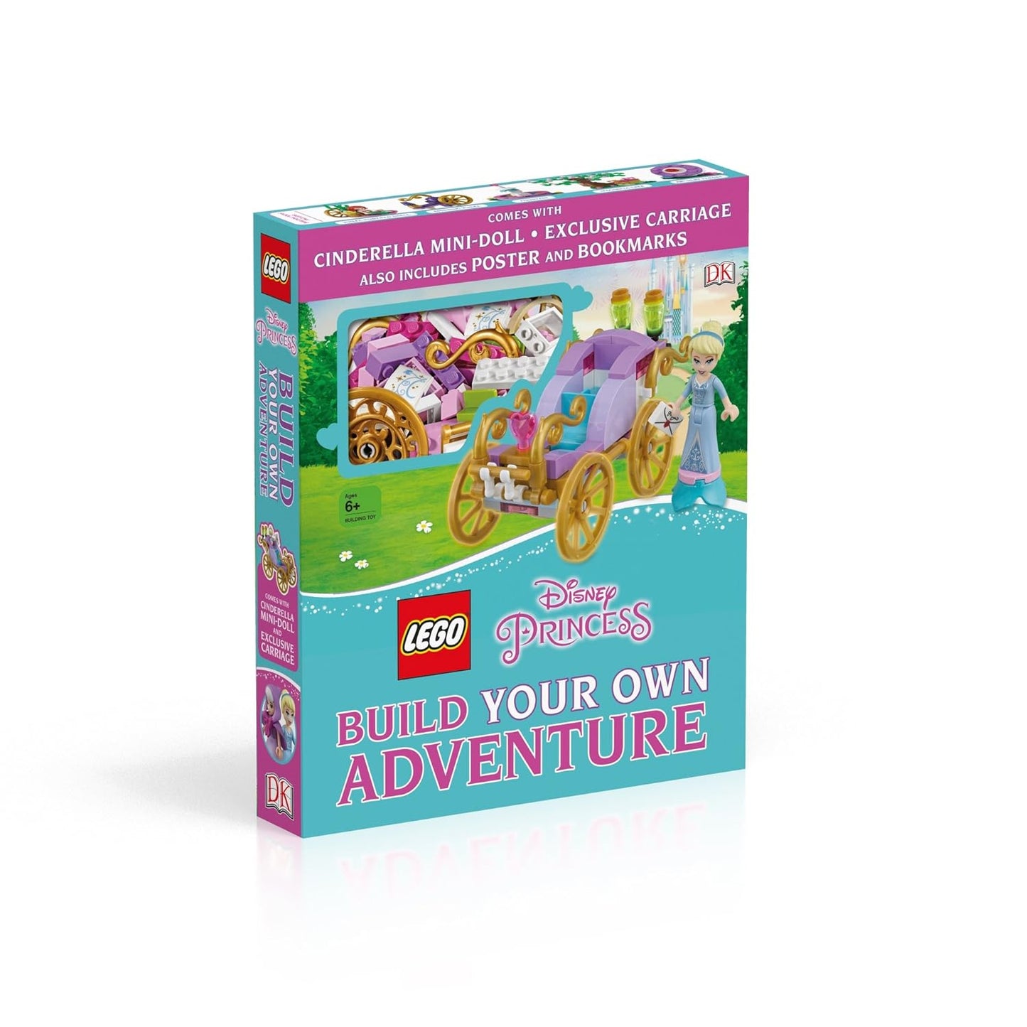 LEGO® Disney Princess™ Build Your Own Adventure Book with Cinderella Mini-Doll & Exclusive Carriage | DK Hardcover