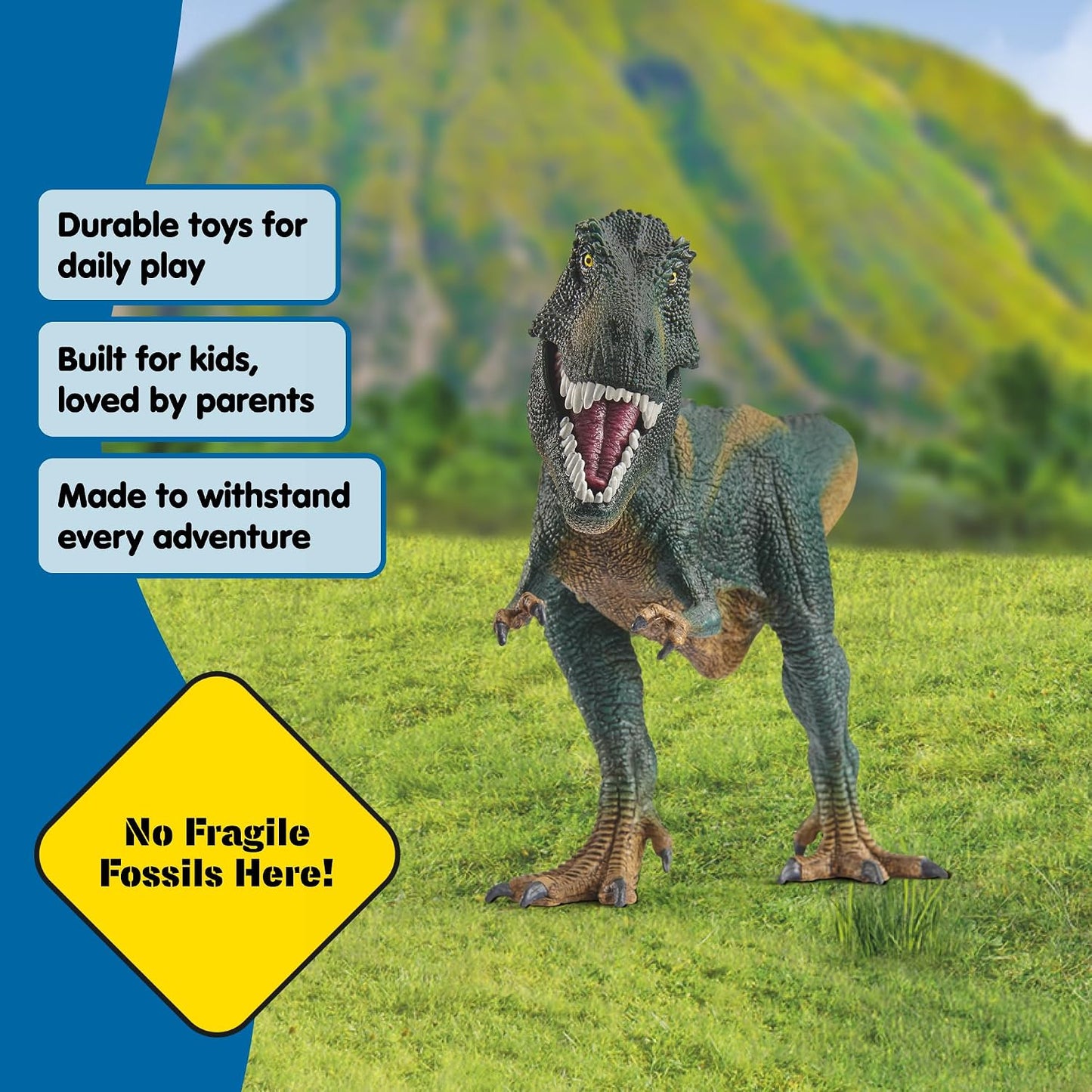 Schleich Dinosaurs - 12” T-Rex Action Figure with Moving Jaw - Realistic Tyrannosaurus Rex Dinosaur Toy for Educational Play - Durable Prehistoric Animal Figurine for Boys and Girls Ages 5+ 14587 | Dinosaur Figurine, Realistic Animal Toys