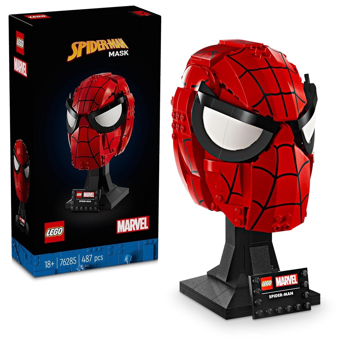 LEGO 76285 Marvel Spider-Man’s Mask Kit (487 Pieces)