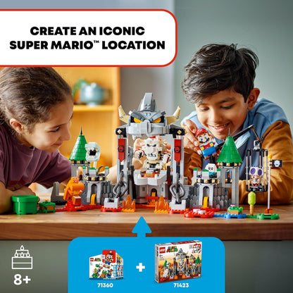 LEGO 71423 Super Mario Dry Bowser Castle Battle Expansion Set, Collectible Bowser Toy Playset to Combine with a Starter Course, Super Mario Day Toy, Video Game Toy for Kids Ages 8-10