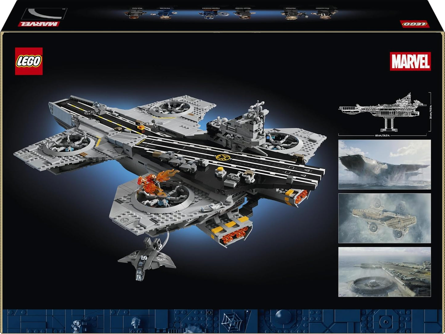 LEGO Marvel S.H.I.E.L.D. Helicarrier - Collectible Building Set for Adults, Ages 18+ - Marvel Bedroom or Home Office Decor - Includes 6 Minifigures - Gift for Men & Women - 76354