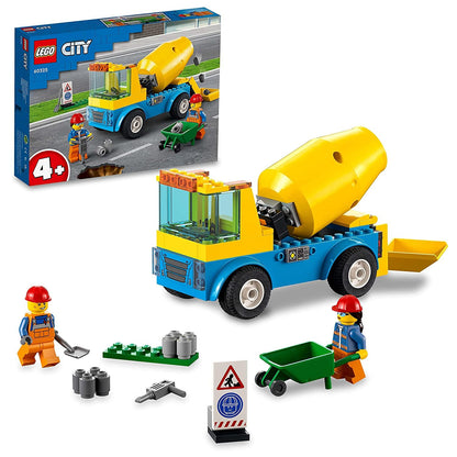 LEGO 60325 City Cement Mixer Truck Building Kit (85 Pieces)