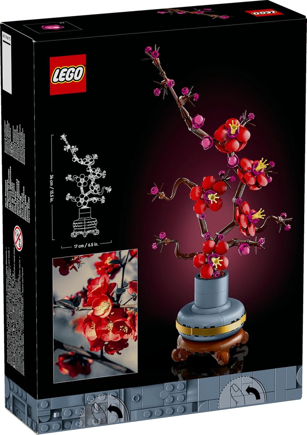 LEGO Icons Plum Blossom Flower Decor Display Set 10369 (327 Pieces)