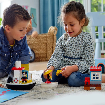 LEGO 10881 Duplo Disney Mickey’s Boat (28 Pcs) – Building Blocks Set for Kids 2–5 Years, Multicolor