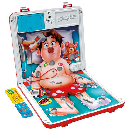 Operation Electronic Board Game with Carry Case | 2 Ways to Play | Kids Game Ages 6+