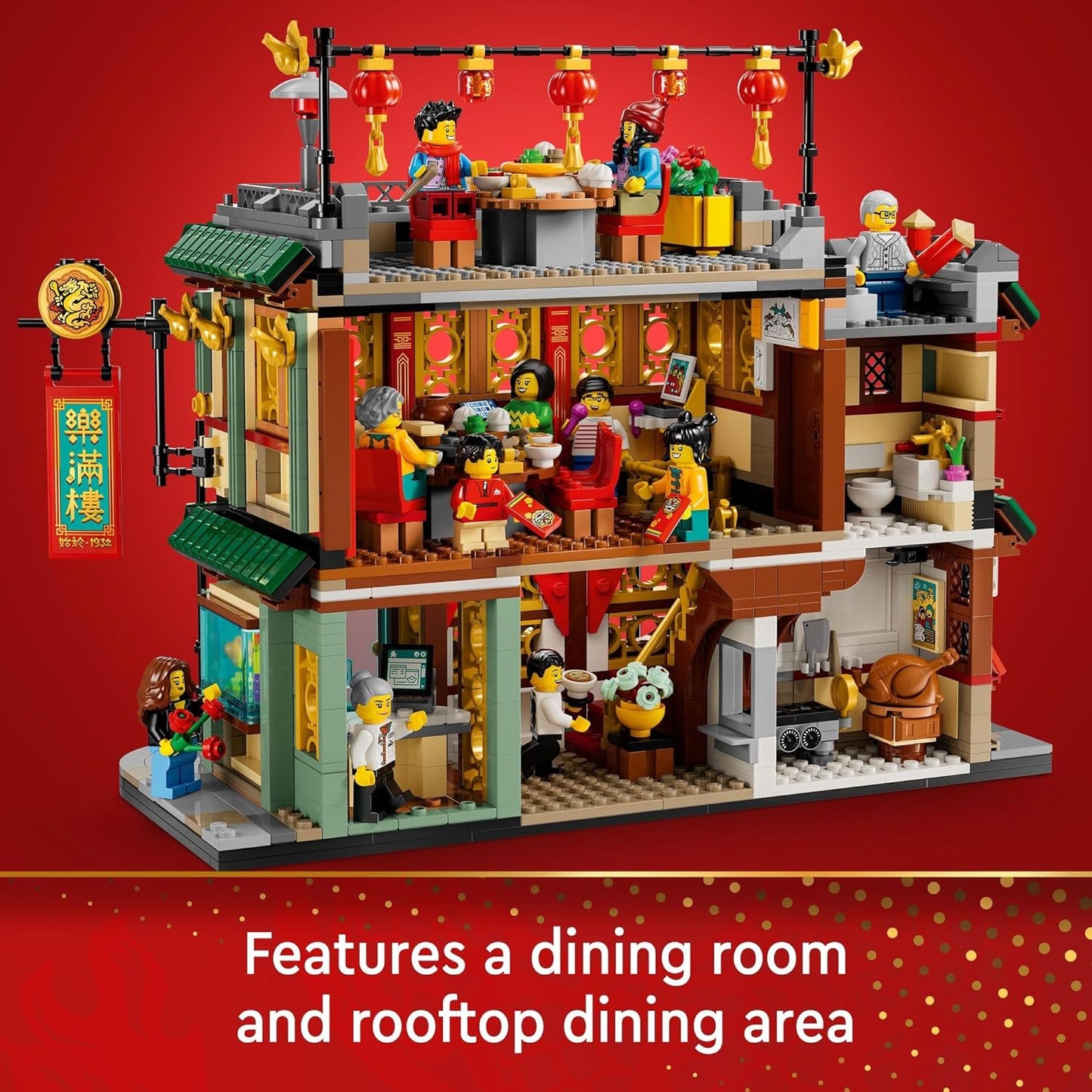 LEGO Spring Festival Family Reunion Celebration Restaurant Toy 80113 (1823 Pieces)