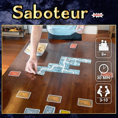 Saboteur Card Game – Hidden Role Strategy Party Game for Adults & Families - Jaiman Toys