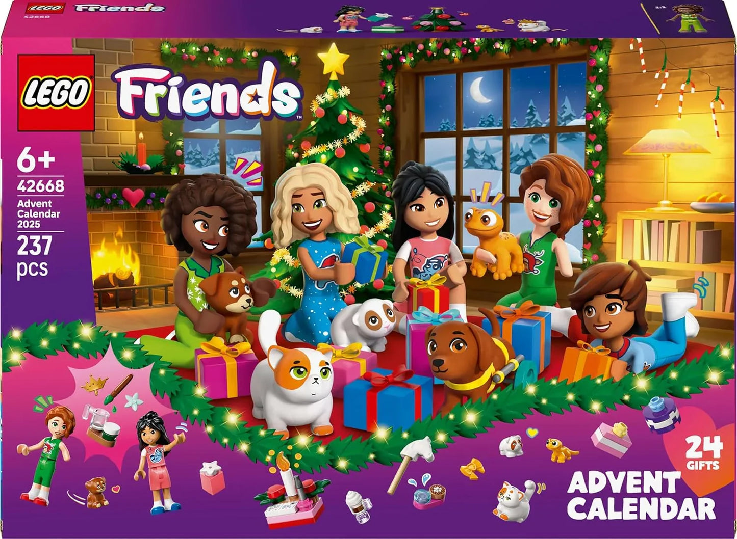 LEGO Friends Advent Calendar 2025 Christmas Toy 42668 Building Set for 6+ Age Boys and Girls
