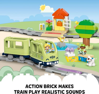 LEGO 10427 DUPLO Town Interactive Adventure Train – Toddler Toy 2+ with Lights & Sounds