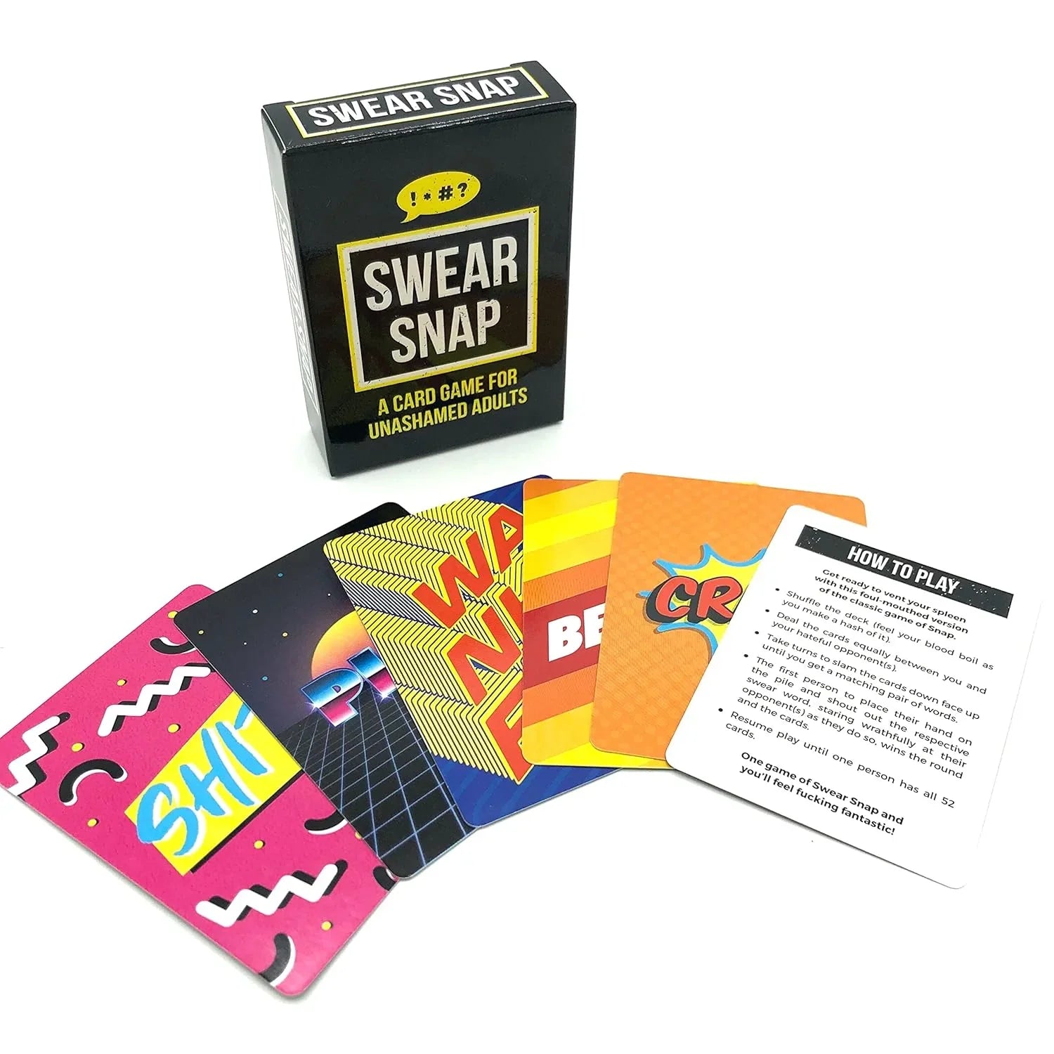 Swear Snap: The Foul-Mouthed Fast-Paced Card Game for Adults - Jaiman Toys