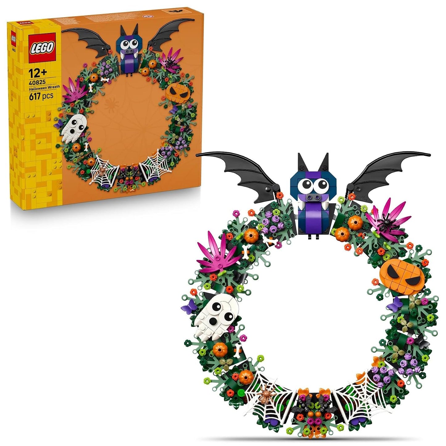 LEGO® Halloween Wreath 40825 Hanging Home Decoration, 617 Pieces