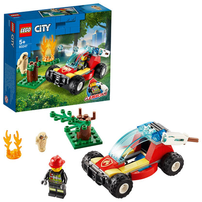 LEGO 60247 City Forest Fire Response Buggy with Firefighter- Multicolor, 84 Pcs