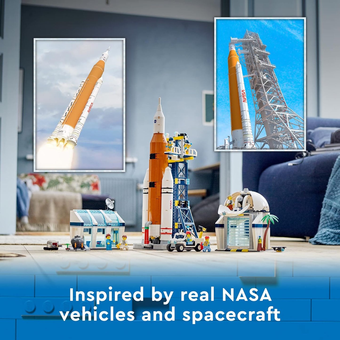 LEGO City Rocket Launch Center 60351 – NASA-Inspired Space Playset for Aspiring Astronauts (Age 7+)