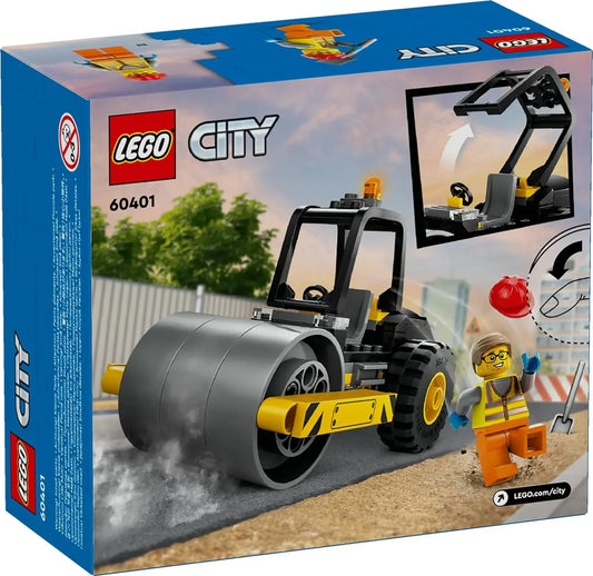LEGO City Construction Steamroller Toy 60401 (78 Pieces) - Jaiman Toys