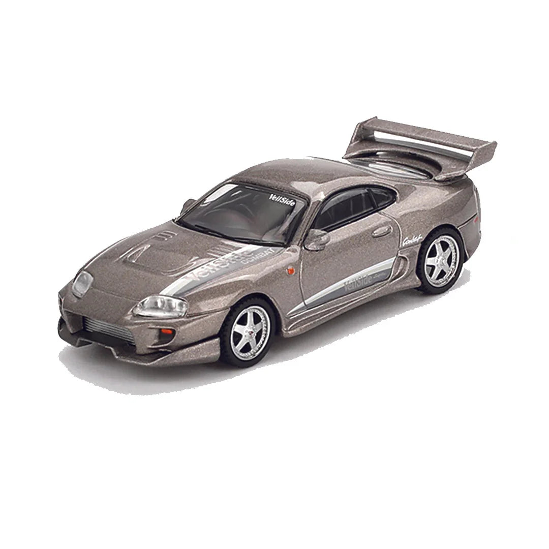Mini GT 1:64 Toyota Supra VeilSide Combat V-II – Combat Grey (RHD) - Jaiman Toys