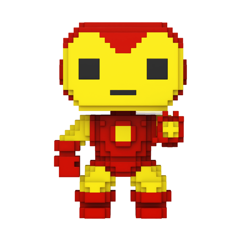 Funko Pop 8-Bit Marvel Iron Man #1429 Vinyl Bobblehead Figure – Retro Pixel Style Marvel Superhero Collectible with Window Display Box