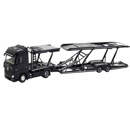 UNIQUE MODELS x Tiny 1:64 Mercedes-Benz Actros MP5 Black City Transporter Die-Cast Truck Model
